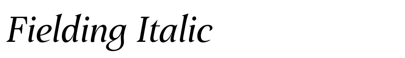 Fielding Italic